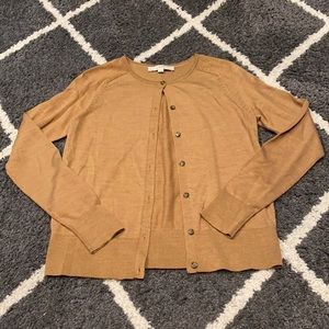 Loft camel colored cardigan